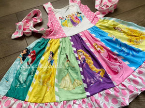 Princess Patchwork Twirl Dress