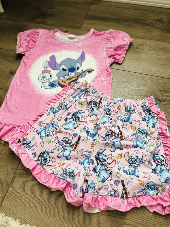 Scrump & Stitch Girls Shorts Set