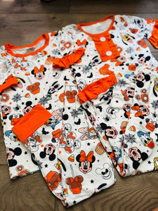 Orange Halloween Mouse & Friends Loungewear (Boy & Girl)