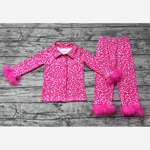 Hot Pink Leopard Diva Loungewear Set