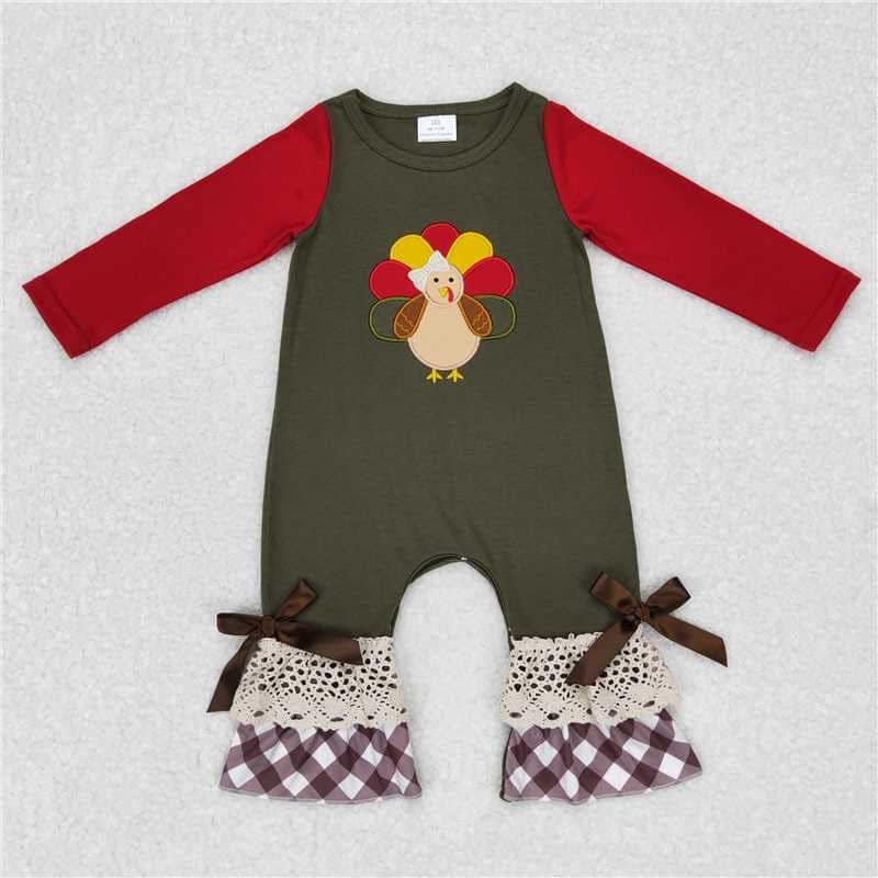 Plaid Embroidered Turkey Sibling Collection