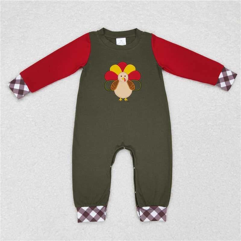 Plaid Embroidered Turkey Sibling Collection