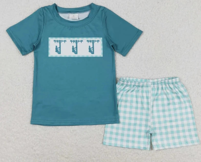 Lineman Boys Shorts Set