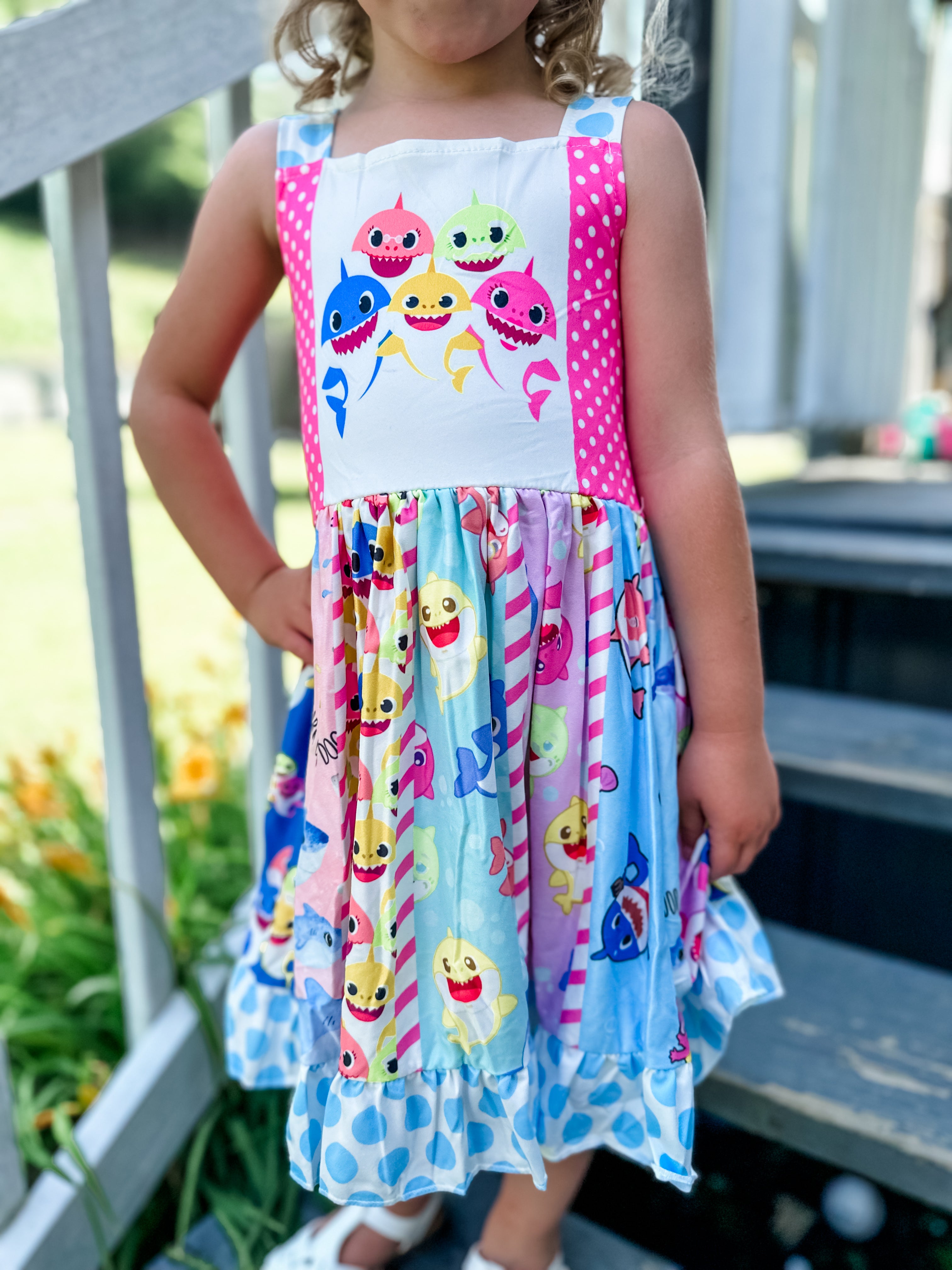 Baby Shark Twirl Dress