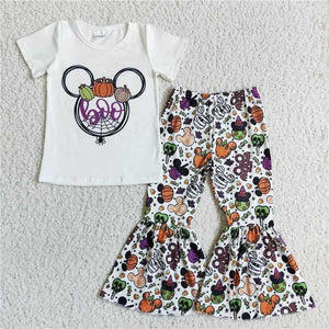 BOO, Mouse Ears Bell Pants Set