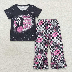 “No You Hang Up” Bell Pants Set